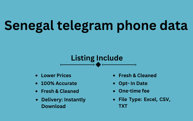 Senegal telegram phone data