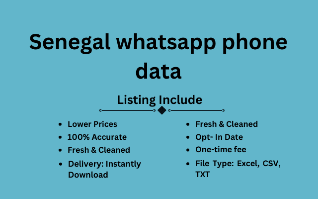 Senegal whatsapp phone data