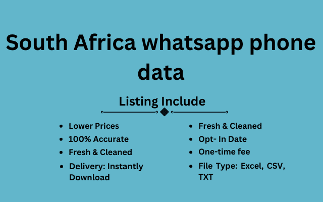 South Africa whatsapp phone data