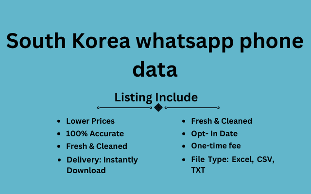 South Korea whatsapp phone data