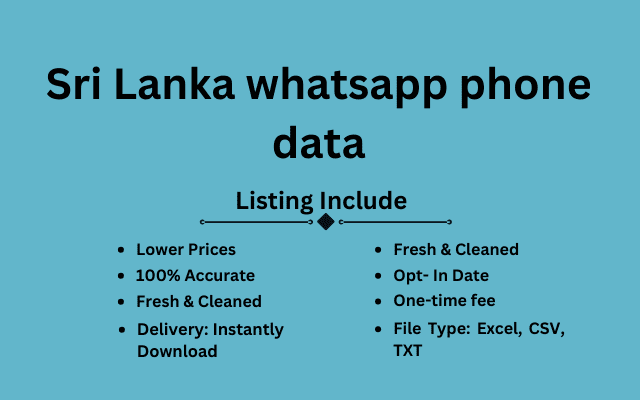 Sri Lanka whatsapp phone data