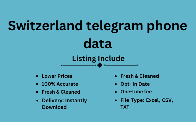 Switzerland telegram phone data