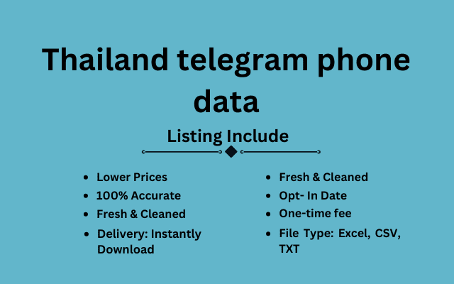 Thailand telegram phone data