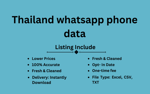 Thailand whatsapp phone data