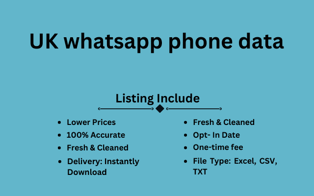 UK whatsapp phone data