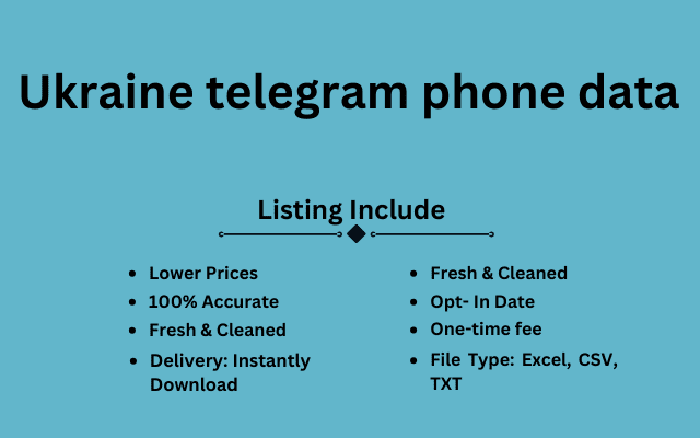 Ukraine telegram phone data