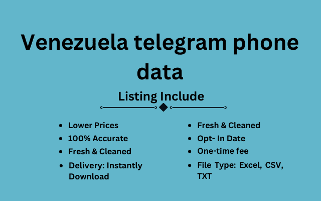 Venezuela telegram phone data