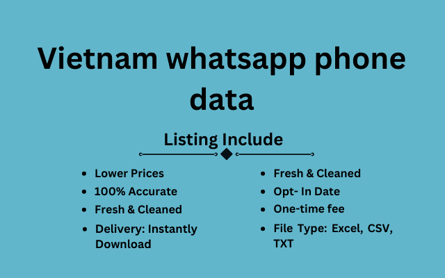 Vietnam whatsapp phone data